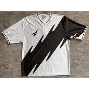 Vintage Reebok Double Sided Graphic Jersey T Shirt USA Rare Huge Print Large